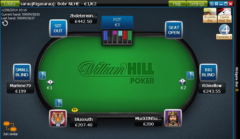 William Hill Poker кэш-игры